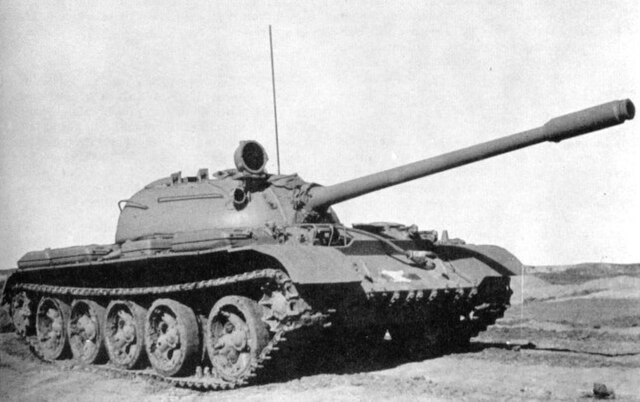 The original T-55 lacked an antiaircraft machine gun mount.