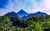 The view of Mount Merapi, Turgo and Plawangan hill