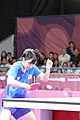 Deutsch: Tischtennis bei den Olympischen Jugendspielen 2018; Tag 9, 15. Oktober 2018; Mixed, Finale, Mixed-Doppel – Miu Hirano (JPN) gegen Sun Yingsha (CHN) 2:3 English: Table tennis at the 2018 Summer Youth Olympics at 15 October 2018 – Mixed Final, Mixed-Double – Miu Hirano (JPN) Vs Sun Yingsha (CHN) 2:3
