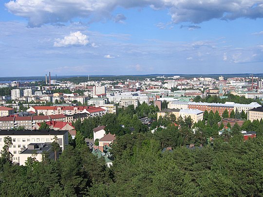 Uitzicht over Tampere