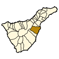 Розташування муніципалітету на острові Тенерифе