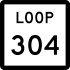 State Highway Loop 304 signo