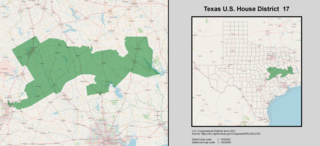 <span class="mw-page-title-main">Texas's 17th congressional district</span> U.S. House district for Texas