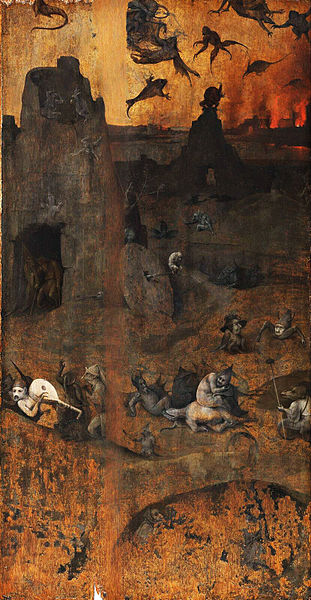 The Fall of the Rebel Angels by Hieronymus Bosch, based on Genesis 6:1–4