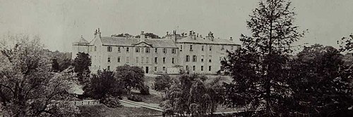 East front, mid 20th century, after the demolition of the chapel and north service wing The Hirsel, east front.jpg