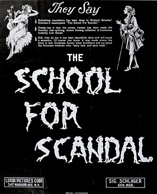 <i>The School for Scandal</i> (1923 film) 1923 film