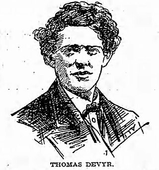 <span class="mw-page-title-main">Thomas Devyr</span> American baseball player (1844–1896)