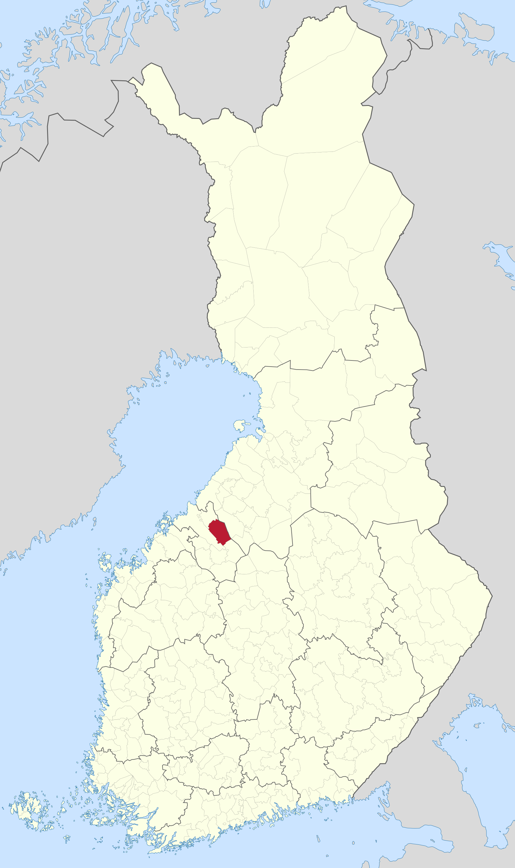 托霍蘭皮（Toholampi）的地圖