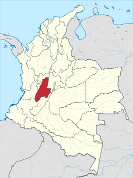 Kaart van Tolima