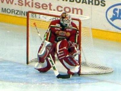 Tommy Salo with Frölunda HC in August 2005