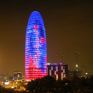 Torre Agbar in Barcelona, Spain, architect: Je...