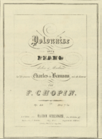 Vignette pour Polonaise, opus 44 de Chopin