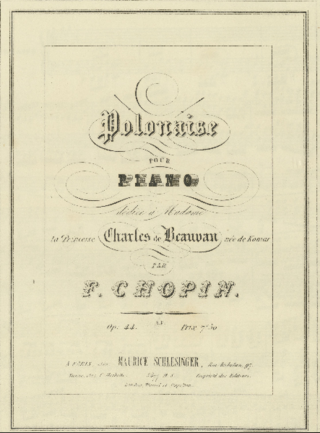 <span class="mw-page-title-main">Polonaise in F-sharp minor, Op. 44 (Chopin)</span>