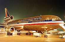 McDonnell Douglas DC-10 della Transaero Airlines fotografato nel 1996.