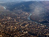 Panorama de Turin et de la colline de Superga