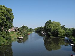 A Linge folyó Rumpt en Beesd falu közelében