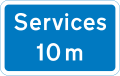 Examples of UKtraffic signs formotorway services