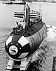 USS Tunny (SSN-682) launching