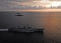 US Navy 090819-N-7047S-272 The guided-missile destroyers USS Fitzgerald (DDG 62) and USS McCampbell (DDG 85) maneuver with the Chinese People's Liberation Army Navy (PLAN) destroyer Guangzhou off the coast of North Sulawesi, In.jpg