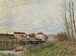 Alfred Sisley, Un soir à Moret - Fin d'Octobre (1888).