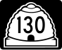 State Route 130 marker