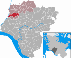 Poziția Vaale pe harta districtului Steinburg