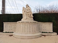 Le monument aux morts de Valentigney.