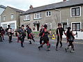 Ventnor Carnival 2011, with carnival entertainers seen moving through Albert Street for the second time, having done a loop through the town.