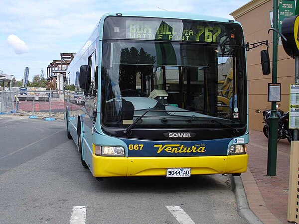 Northcoast Bus & Coach bodied Scania L94UB at Chadstone Shopping Centre in April 2008