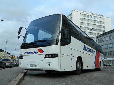 Автобус ExpressBus в г. Хельсинки