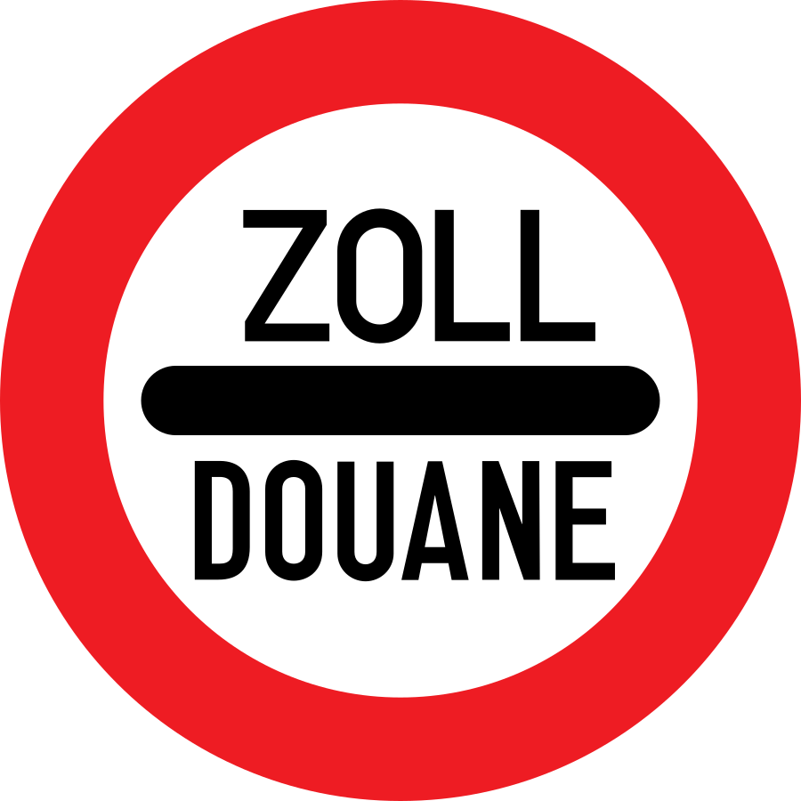 Стоп 12. Toll знак. Zoll douane sign. Toll таможня ЗТП.