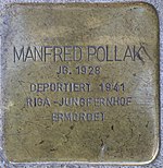 Stolperstein für Manfred Pollak (Domstraße 38)