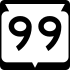 Markierung des State Trunk Highway 99