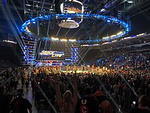 The second set of SmackDown Live used after the current brand extension. The design shown in picture was used after SummerSlam. WWE Smackdown Live in the Denny Sanford Premier Center.jpg