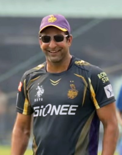 Wasim Akram during IPL, 2015