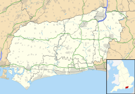 Map showing the location of Garbett's Wood