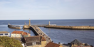 Piers of Whitby Piers in Whitby, Yorkshire, England