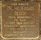 Westerkappeln Stolpersteine ​​Hildegard Block 01.JPG