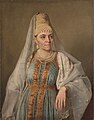 Портрет жены художника Марфы Афанасьевны Венециановой (1780-1831) в русском наряде