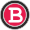 Letter B with a red circle