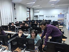 Wiki Gap Skopje volunteers work on closing the internet gender gap.jpg
