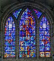 Christ in Triumph over Darkness and Evil, stained glass window by French artist Gabriel Loire in memory of Earl Mountbatten of Burma, at St George's Cathedral, Cape Town.