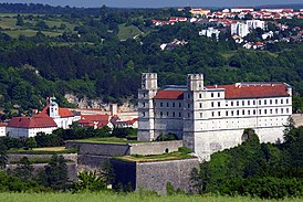 Вид замка Виллибальдсбург и города Айхштетт