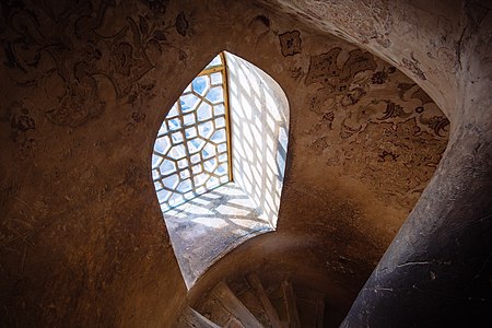 Window at Ālī Qāpū palace in Isfahan. Photo by: Alexander Popkov