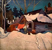 Winter Landscape at Zakopane after 1930, Museum of Fine Arts, Szépművészeti, Budapest