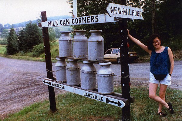 Milk Can Corners in Hallstead