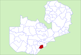 District de Gwembe - Carte