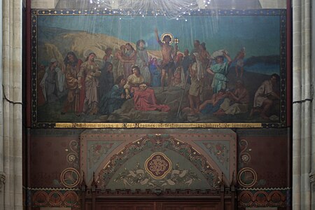 La Prédication de Jean, Paris, église Saint-Jean-Baptiste de Belleville.