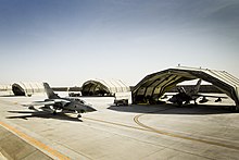 A 12 Sqn Tornado GR4 at Kandahar Airfield 12 Sqn Tornado at Kandahar Airfield MOD 45150434.jpg