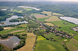 Brodowin from the air, from the north